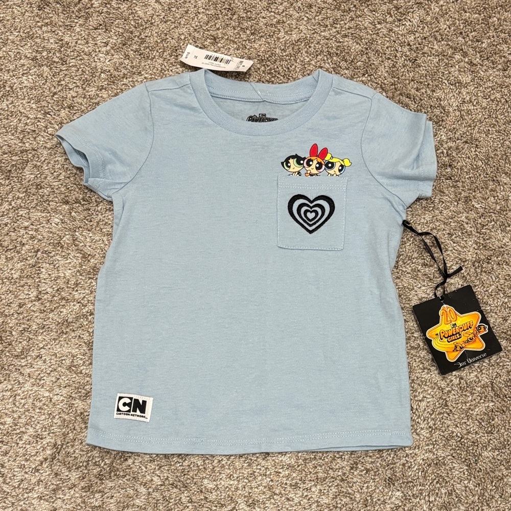 BRAND NEW Cartoon Network Blue Powerpuff Girls Toddler T-Shirt 2T
